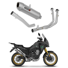 Dominator Full Exhaust System Collector Silencer S6 + dB killer Rieju Aventura 500 2023-2026