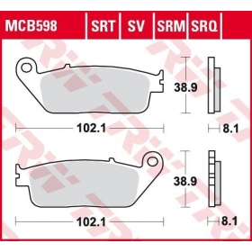 BRAKE PADS TRW MCB598SRM