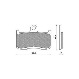 Brenta Ceramic Brake Pads Indian / Kawasaki / Suzuki / Triumph / Victory 675-1800cc 02-24