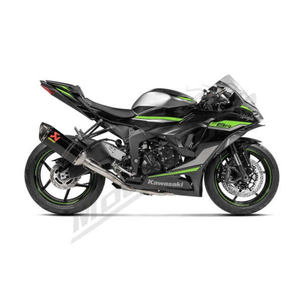 AKRAPOVIC Racing Line Full Exhaust System Stainless Steel / Carbon Fiber Kawasaki ZX-6R 636 23-25