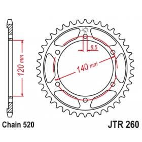 Rear sprocket JTR260