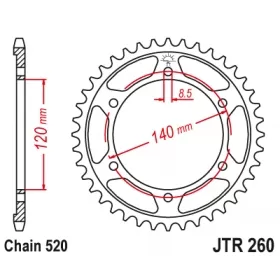 Rear sprocket JTR260