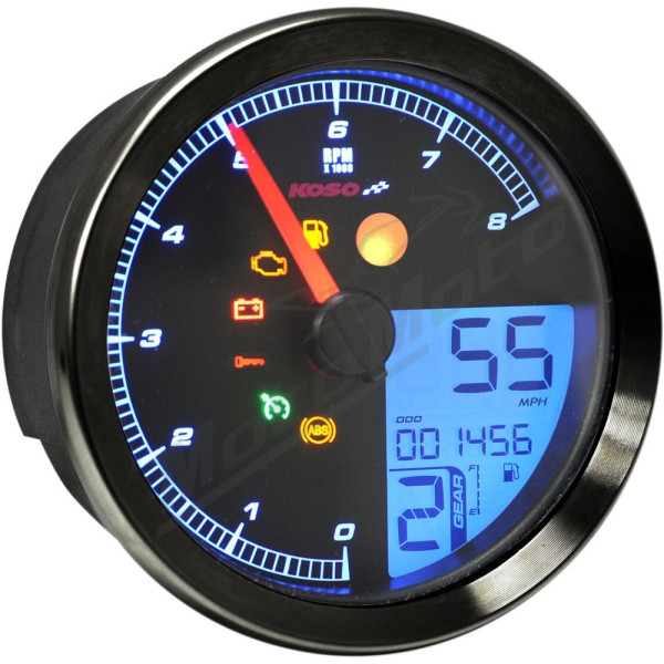 KOSO NORTH AMERICA HD-04 Speedometer Harley Davidson FLD / FLDE / FLHC / FLHCS / FLS / FLSB 883-1923cc 11-24