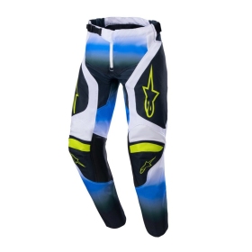 Alpinestars off road kelnės Racer Junior Push mėlyna/balta