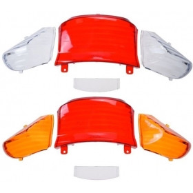 Tail light, turn signals lens set chinese scooters / universal 4pcs