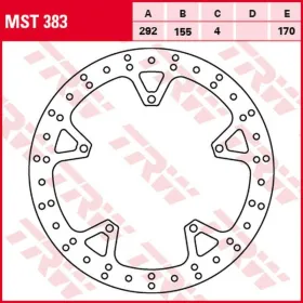 TRW Front Brake Disc YAMAHA YZF 125R 08-13