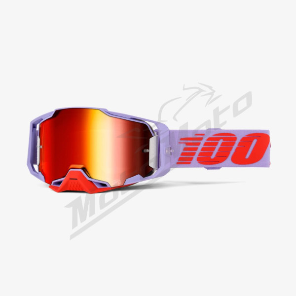 100% Armega Fausto goggles (red mirror lens)