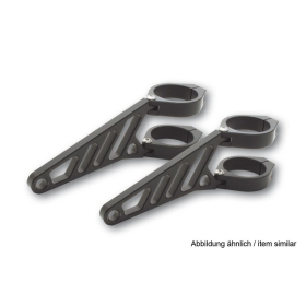 HIGHSIDER Pro Headlight bracket set black Ø38-41mm