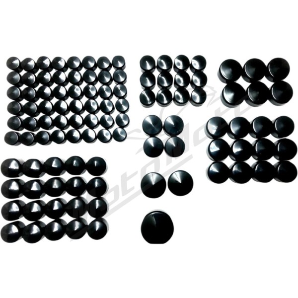 DRAG SPECIALTIES Deluxe Engine Bolt Cover Kit Harley Davidson FLDE / FLFBS / FLHC / FLHCS / FLHR 1750-1977 17-24