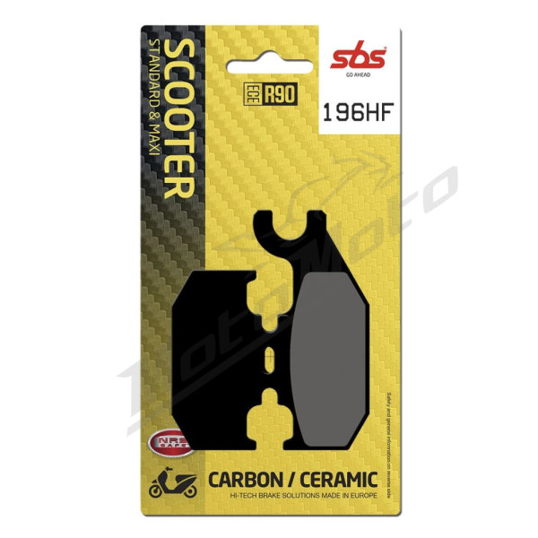 SBS HF Street Ceramic Brake Pads Rear 196HF Benelli / Suzuki 125-250 07-19 