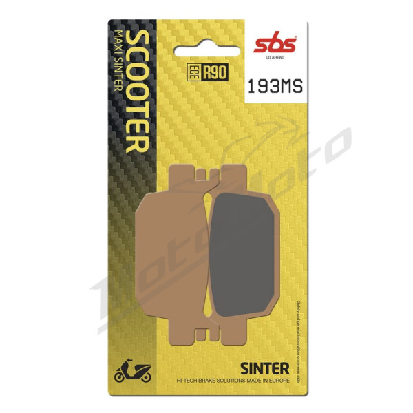 SBS MS Scooter Maxi Sintered Brake Pads Honda ADV / FES / NSS / SH 125-350cc 05-24