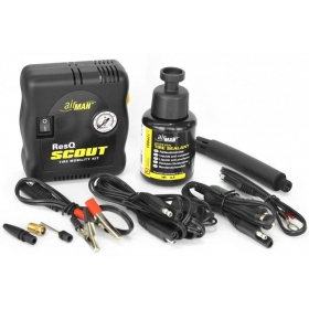 Mini air compressor AIRMAN 12V RESQ SCOUT + 100 ML TIRE SEALANT