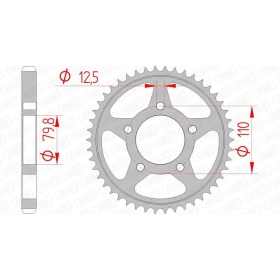 AFAM Steel Standard Rear Sprocket 530 40-48 teeth