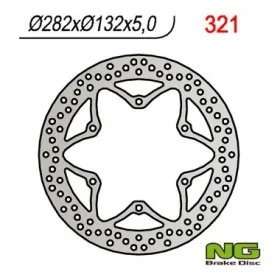 NG BRAKES Priekinis/galinis fiksuotas stabdžių diskas 282mm Yamaha FJ / FJR / GTS / V-Max 1000-1700cc 83-22