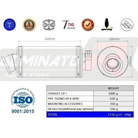 Duslintuvo kompl. Dominator GP 1 APRILIA Tuono V4 R APRC 2011- 2014