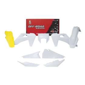 RACETECH Plastic Kit HUSQVARNA FE/ TE 150/501cc 2020-2023 White/ Yellow