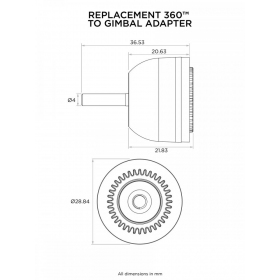 Quad Lock 360 to Gimbal Adaptor