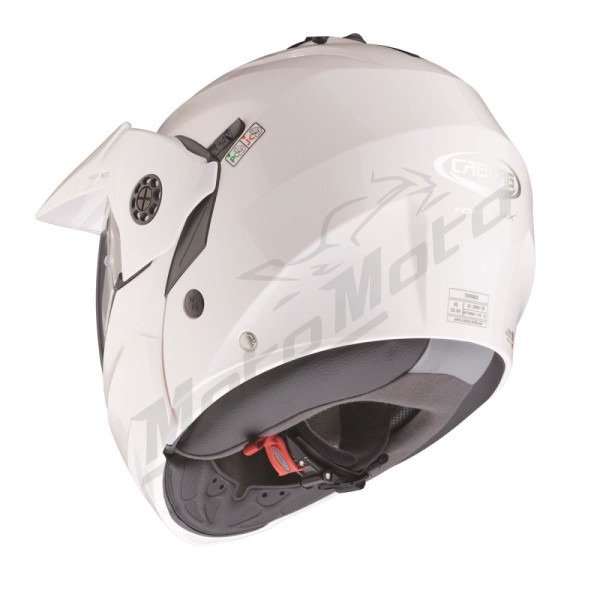 Offroad Flip-up Helmet Caberg Tourmax White Metallic