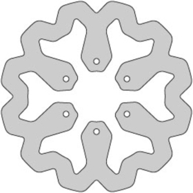 Delta Braking Brake disc, Rear, ?220mm, Derbi Senda DRD