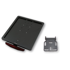 HIGHSIDER Universal License Plate Holding Plate With Uni Holder 