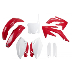 UFO Plastic set with fork guards Honda CRF 250R 08-09