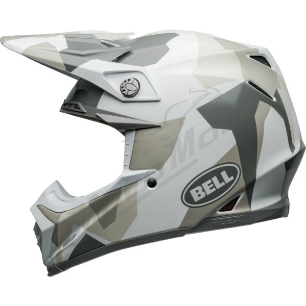 BELL Moto-9S Flex Helmet - Rover Gloss White Camo