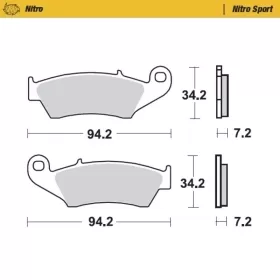 Moto-Master Nitro Brakepads Aprilia/ Beta/ Gas Gas/ Honda/ Kawasaki/ Suzuki/ Yamaha
