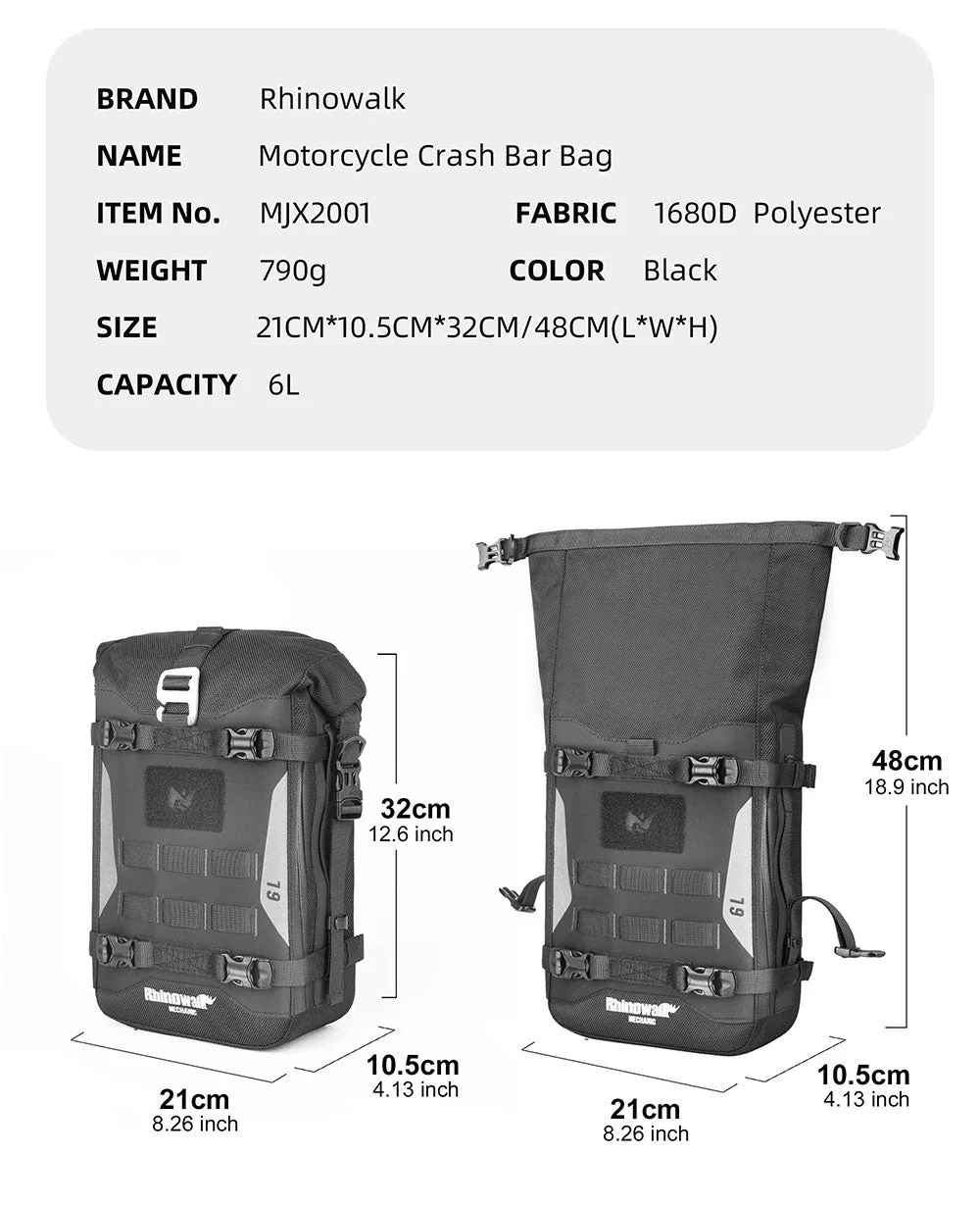 Side bag RHINOWALK 6L 1pc