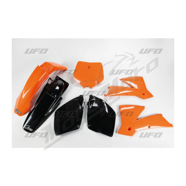 Ufo plastic set KTM SX / SX-F 125-380cc 01-02 Black/Orange
