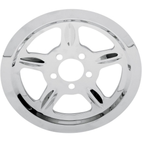DRAG SPECIALTIES Chrome Outer Rear Pulley Insert Harley Davidson XL 883-1200cc 04-15