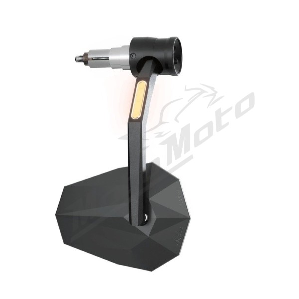 HIGHSIDER pro Bar End Mirror Stealth-RIM X7 Black With LED Indicator (1pc) Kawasaki Z 900 2023