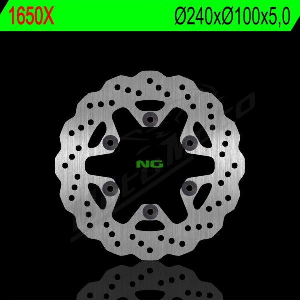 NG Rear Wawe Brake Disc 240x100x5mm Kawasaki KLX 250-300cc 09-20
