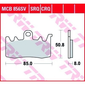 BRAKE PADS TRW MCB856CRQ SPORT CARBON