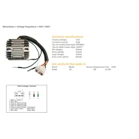 DZE Srovės lygintuvas Honda CB 750 Four 69-76