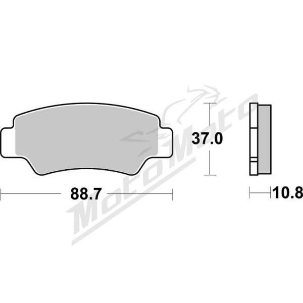 SBS PSI 987PSI Brake Pads CF Moto Cforce / Zforce / Uforce 500-1000cc 18-23