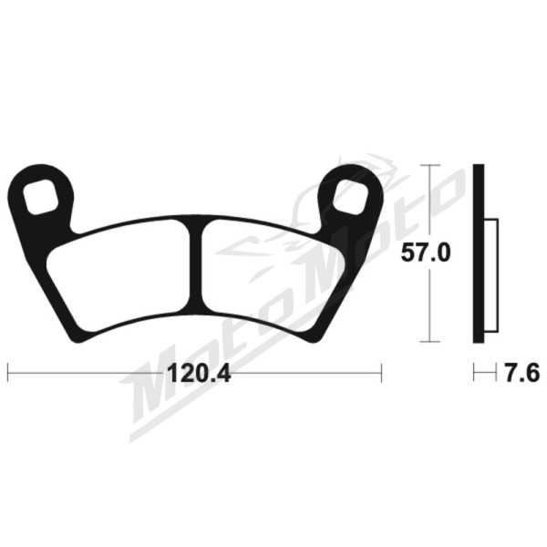 TECNIUM MX/ATV Sintered Metal Brake pads MO397 Polaris Ranger / RZR 500/1000 99-21