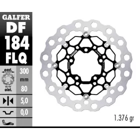 GALFER Cubiq Plaukiojantis priekinis stabdžių diskas Kawasaki EN / ER-6F / ER-6N / KLE 600-1000cc 04-24