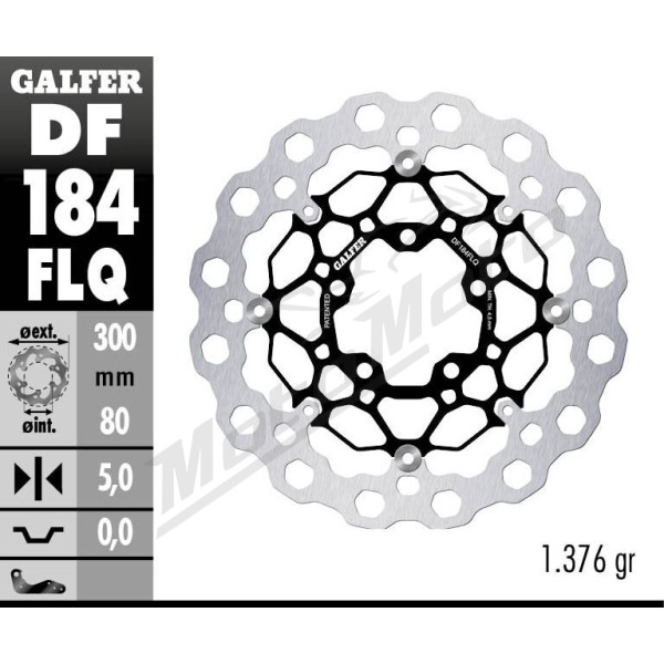 GALFER Brake Rotor Floating Cubiq Kawasaki EN / ER-6F / ER-6N / KLE 600-1000cc 04-24