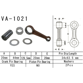 VESRAH Connecting rod Honda TRX 500 05-11