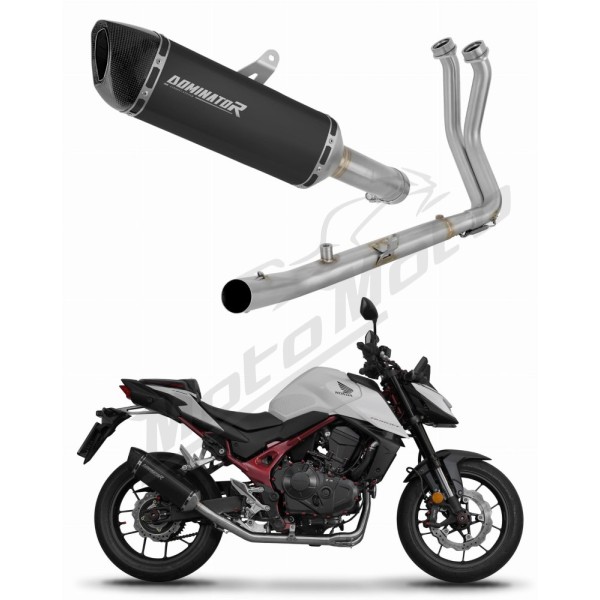 Honda CB 750 Hornet 2024-2025 Dominator duslintuvo kompl. HP6 BLACK + dB killer