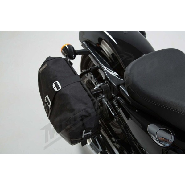 SW-MOTECH Legend Gear LC1 & LC 2 Side Bag System Black Edition Harley Davidson XL 883-1200 04-20