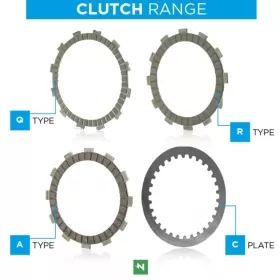 NEWFREN Standard Friction Clutch Plates Kit YAMAHA IT / WR / YZ 250-500cc 1982-1993