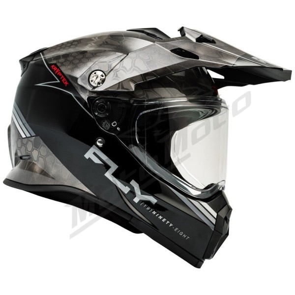 FLY RACING Trekker Krypyek Conceal Helmet - Black/Grey/White
