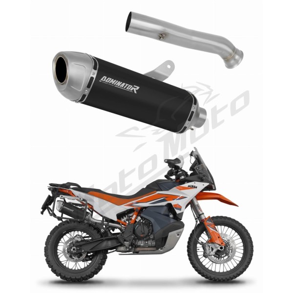 KTM 890 Adventure / R 2021-2025 Dominator Exhaust Silencer Muffler S6 BLACK + dB killer