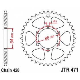 Rear sprocket JTR471