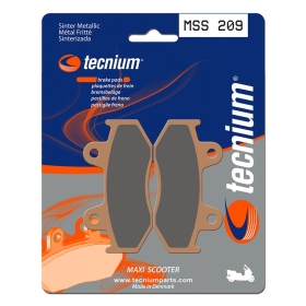 TECNIUM Maxi Scooter Sintered Metal Brake pads MSS209 Honda / Suzuki 110-400cc 94-12