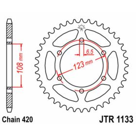 JT Chain Kit 420HDR 11/53 Aprilia / Derbi 50 06-17