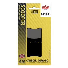 SBS 143HF Street Ceramic Organic Brake Pads Aprilia / Benelli / Gilera / Piaggio / Vespa 50-180cc 93-16