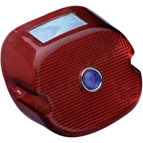 DRAG SPECIALTIES Laydown Taillight Lens with Top Tag Window Harley Davidson FLHT / FLHTC / FXWG 1340cc 80-83
