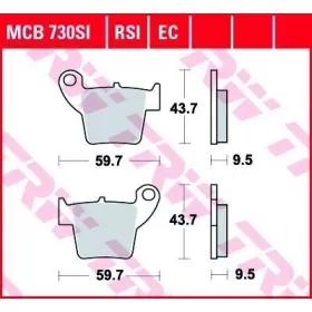 BRAKE PADS TRW MCB730SI OFFROAD